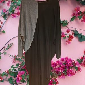 Two-Tone Asymmetrical Dress